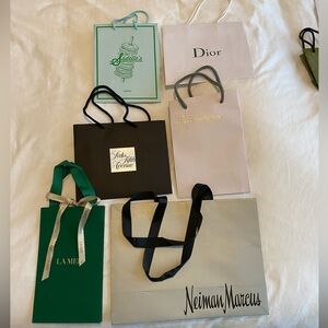 Designer Shopping Bags - Neiman’s, La Mer, Sadelle’s, MFK, Saks, Dior